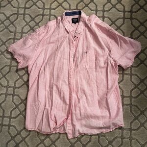 Casual Pink Button Down Shirt for Men